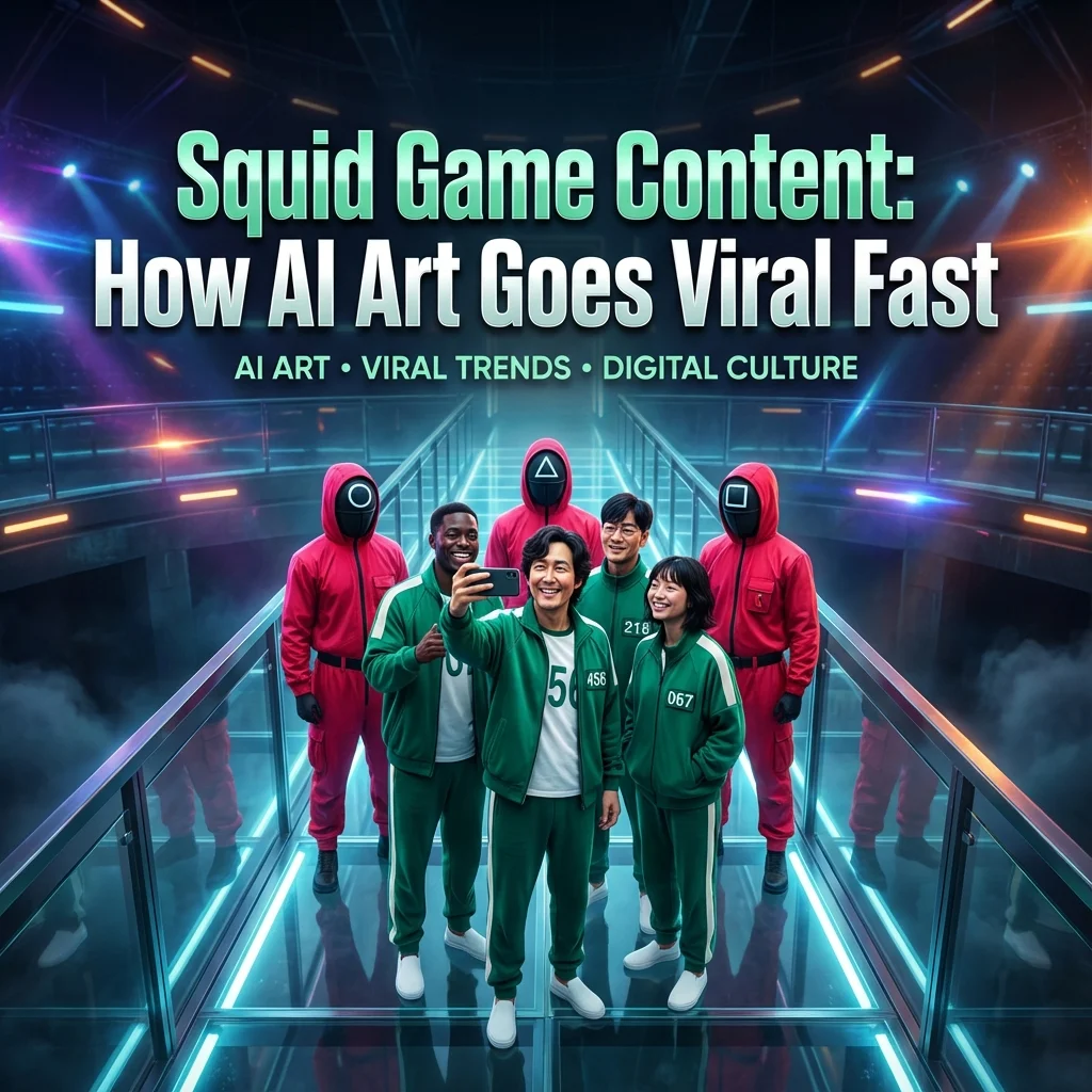 Squid Game Content: How AI Art Goes Viral Fast