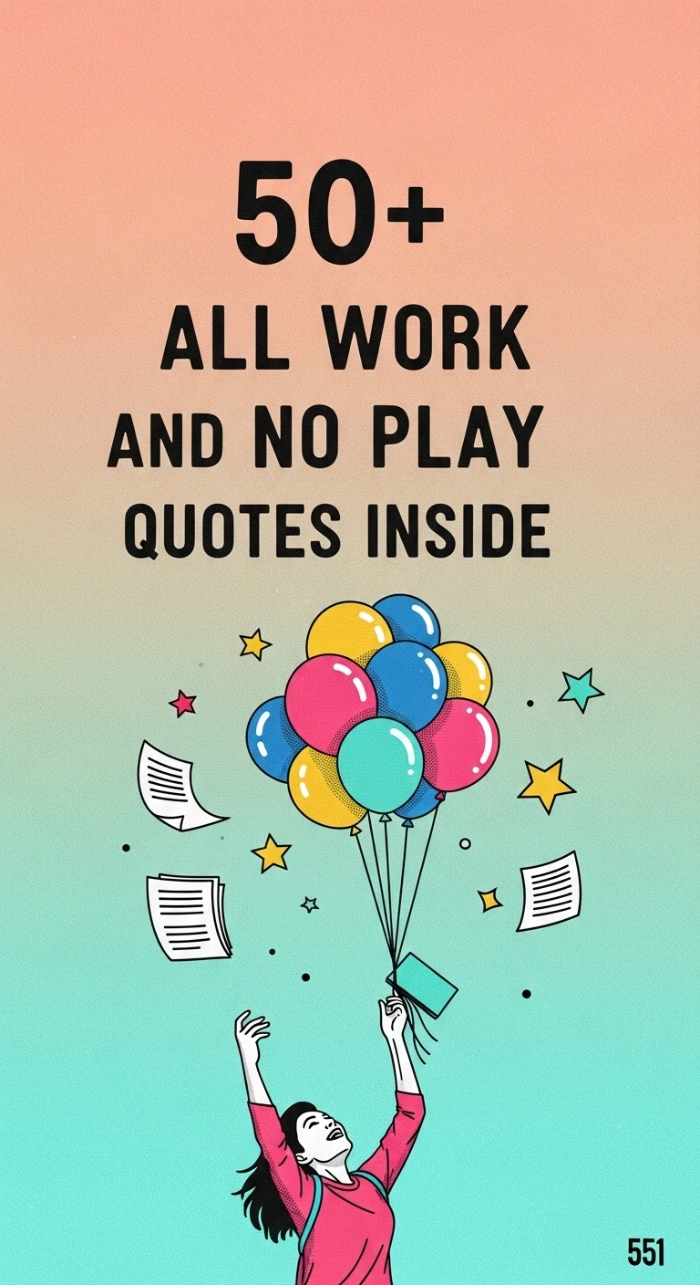 All Work and No Play Quotes: The Importance of Balance - Motivational content from ShareVault about daily inspiration