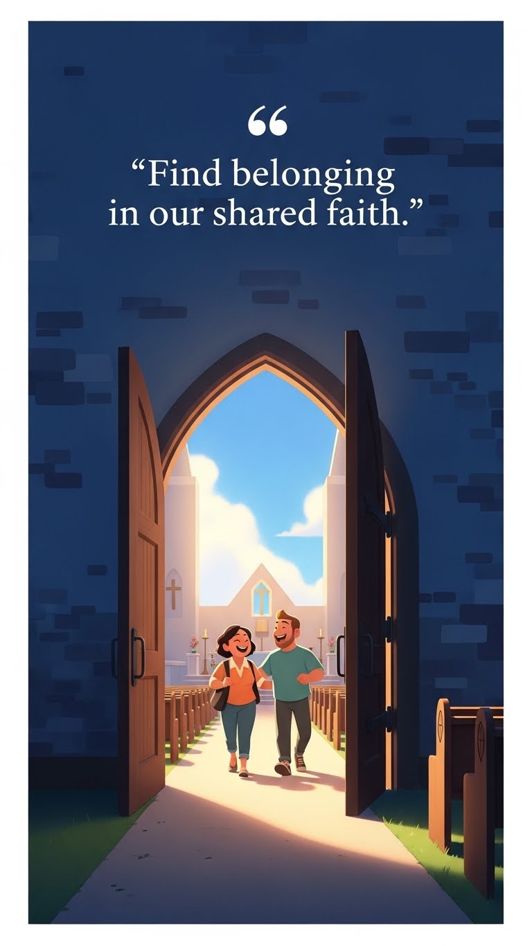 april 2025 quote on welcoming people at church image 3