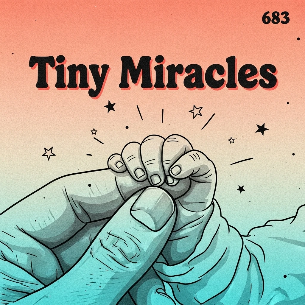 Image of a baby's hand holding an adult's finger, representing the heartwarming and miraculous bond celebrated with baby shower quotes.