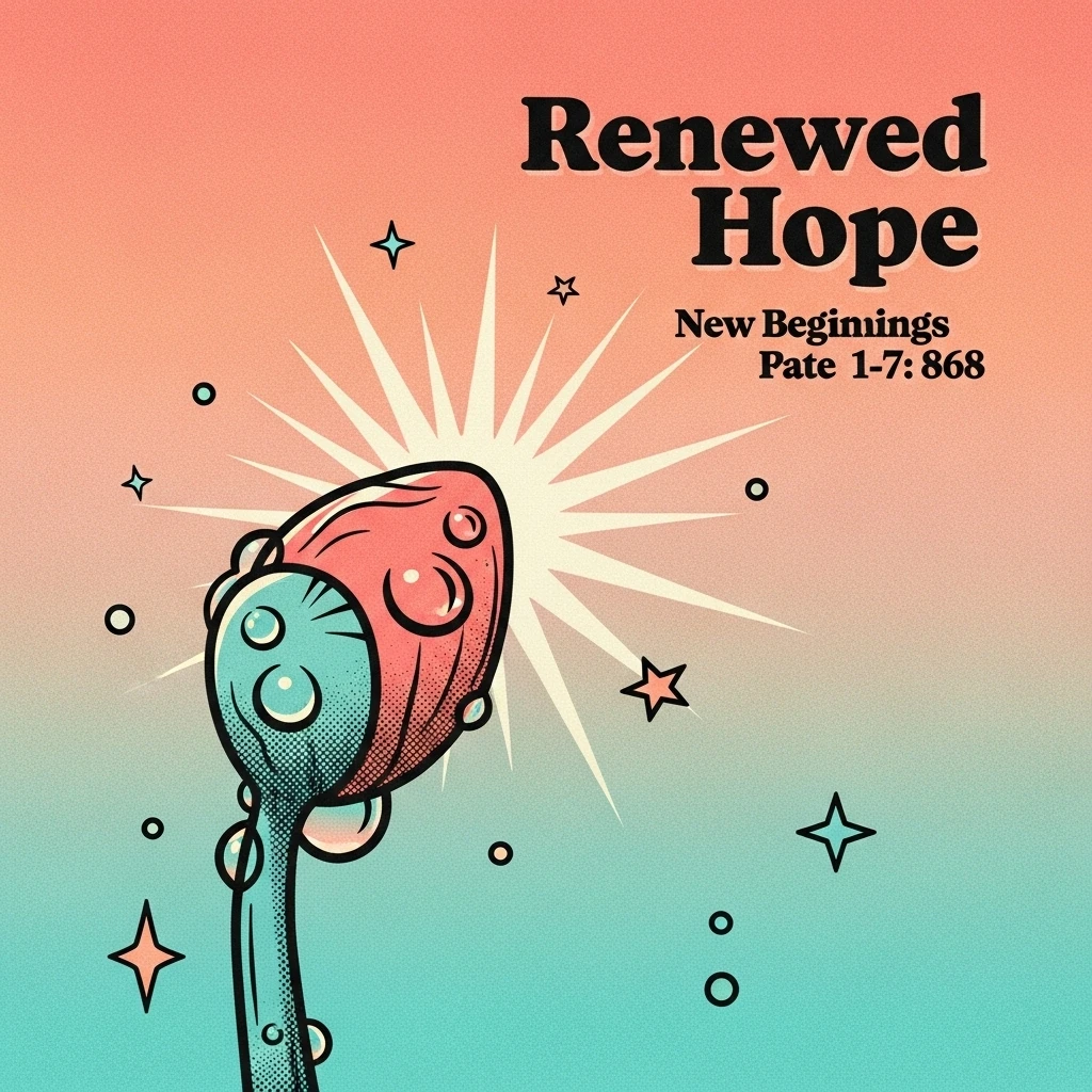 Image of a seedling breaking through the soil, symbolizing the hope and new beginnings found in springtime and reflected in Bible verses.