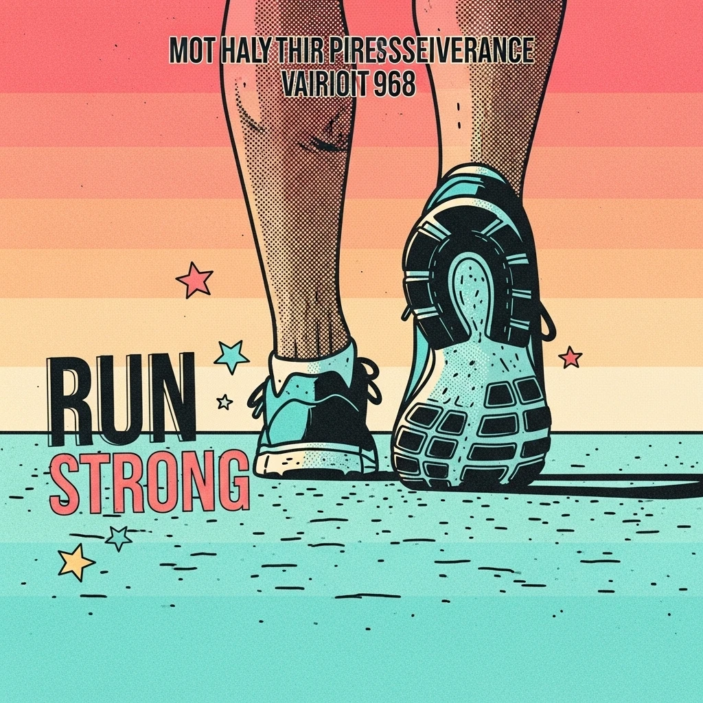 Image of a runner's feet illustrating the biblical concept of perseverance in sports, symbolizing dedication and commitment inspired by faith.