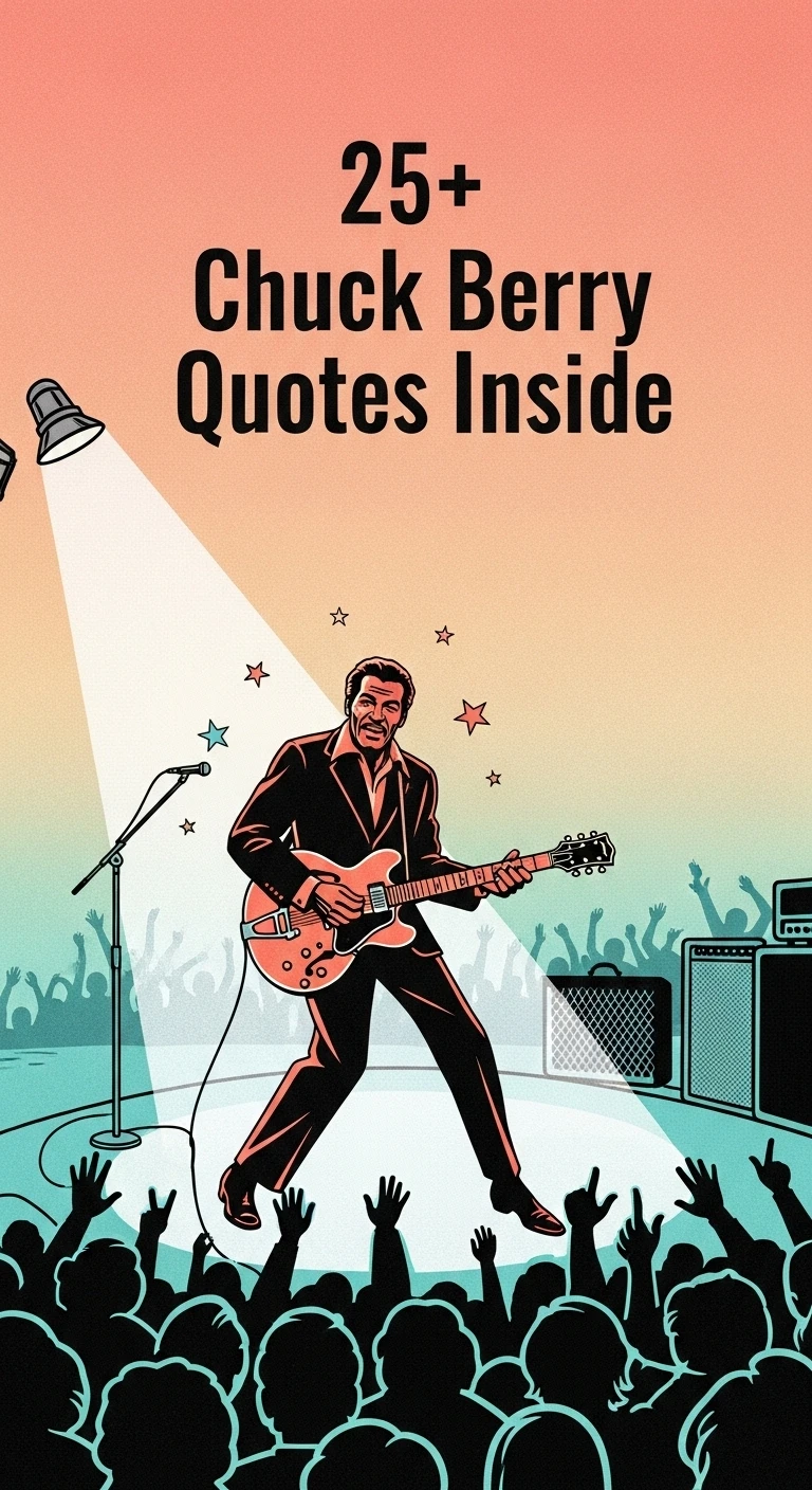 Chuck Berry's Legacy: Influential Quotes on Rock & Roll's Sound - Motivational content from ShareVault about daily inspiration