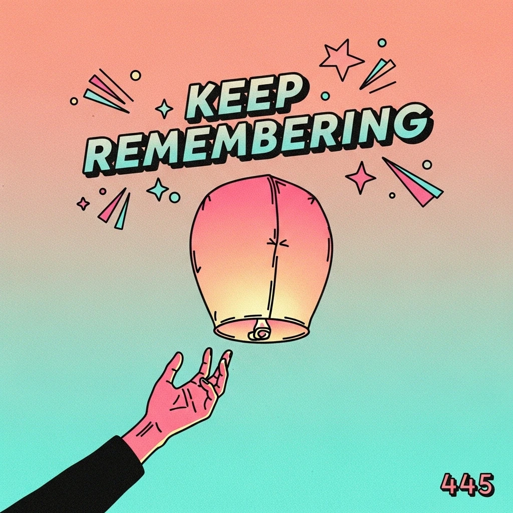 A paper lantern gently floating into the night sky, symbolizing the release of grief and the remembrance of a loved one on their death anniversary.