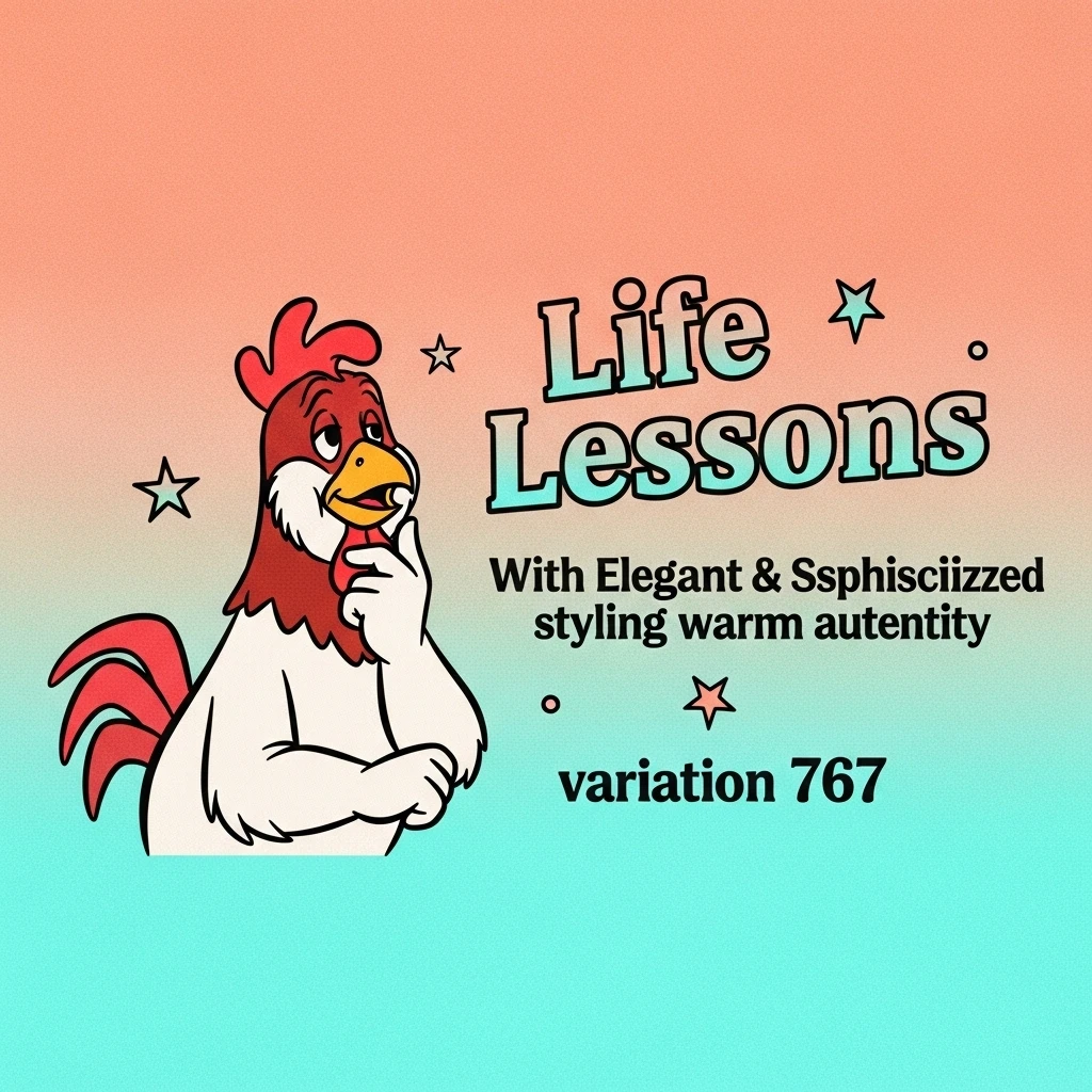 Foghorn Leghorn contemplating a life lesson in a humorous cartoon image, inspired by his famous sayings.