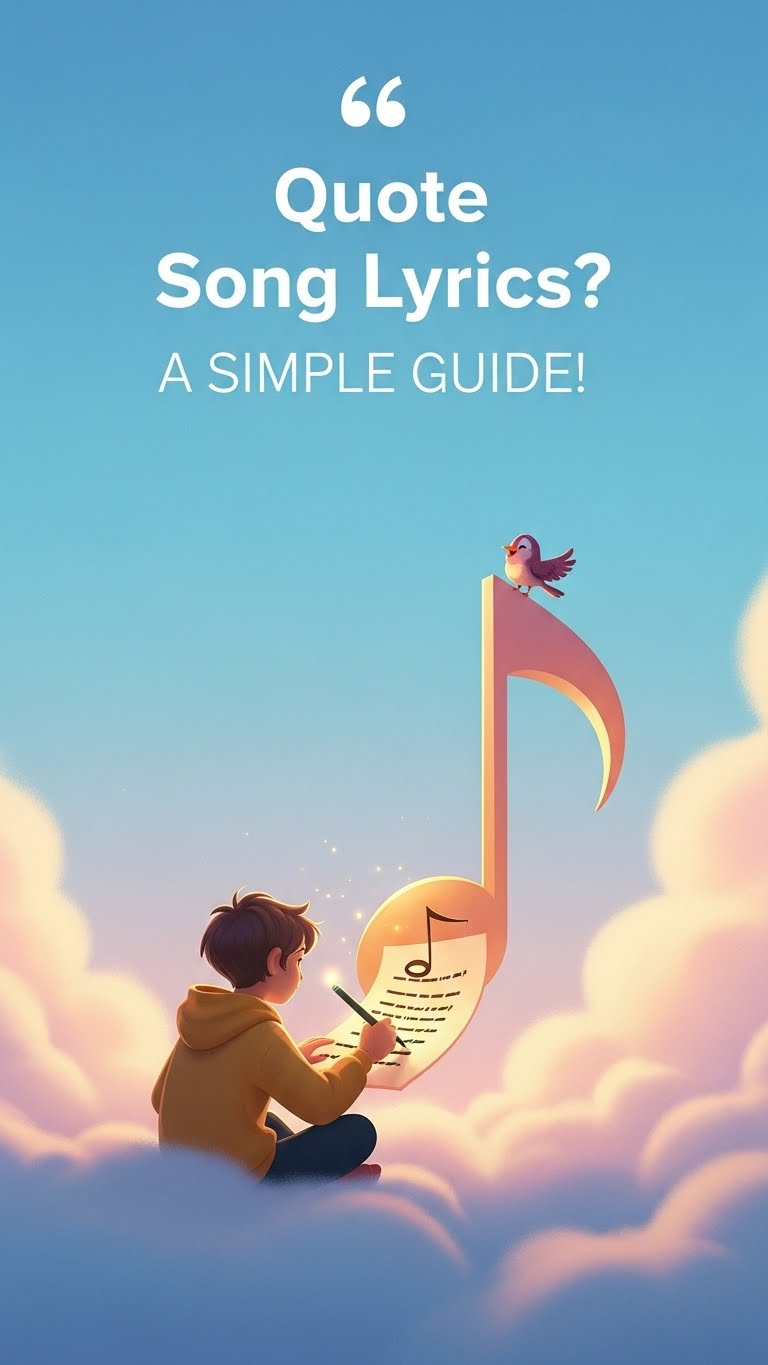 how to quote song lyrics image 1