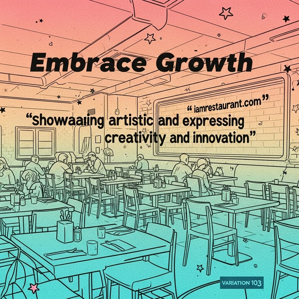 A vibrant restaurant setting that represents the entrepreneurial spirit and leadership advice featured in iamrestaurant.com quotes.