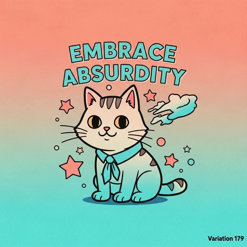 Image showing a cute cat 'quoting' a line from Nietzsche, highlighting the humorous misattribution in incorrect quotes.