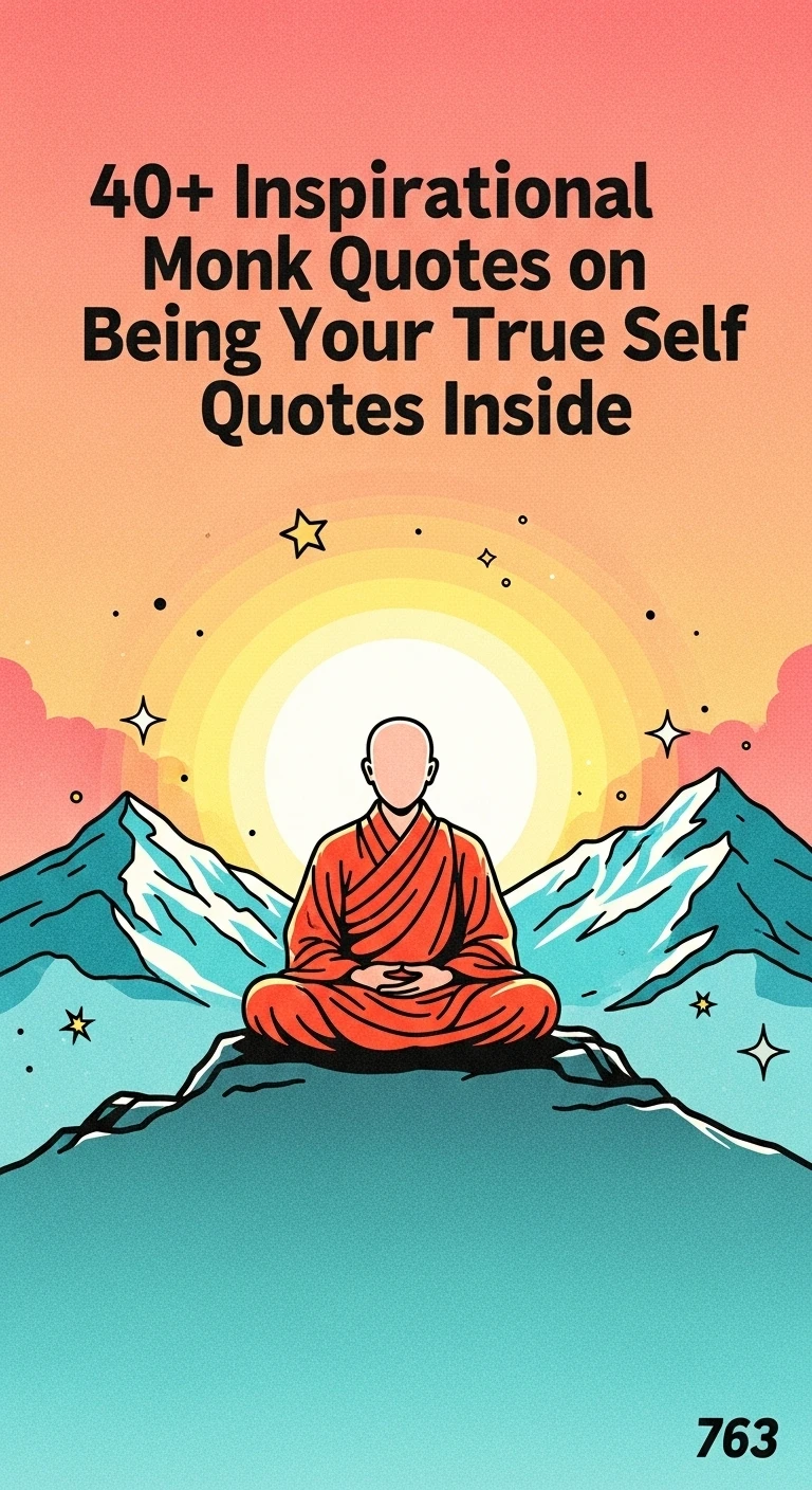 Unleash Your Authentic Self: Inspirational Monk Quotes on Being Your True Self - Motivational content from ShareVault about daily inspiration