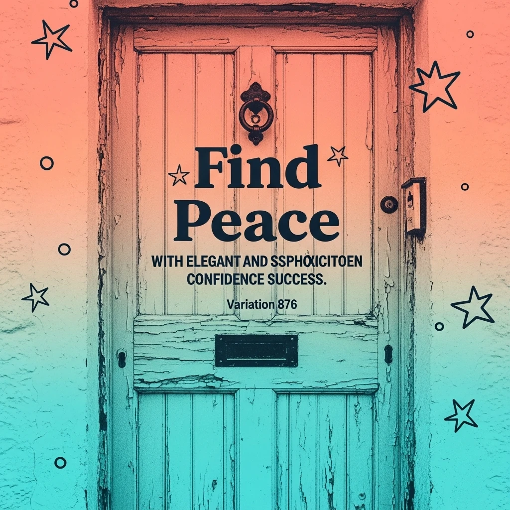 Image of a rustic Irish cottage door symbolizing home and heritage, alongside an uplifting Irish quote about finding inner peace amidst life's challenges.