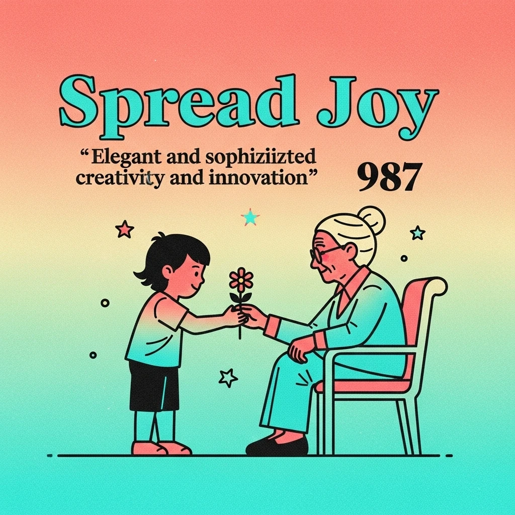 An illustration representing empathy and compassion, highlighting a child's act of kindness towards an older person, part of our kindness quotes for kids collection.