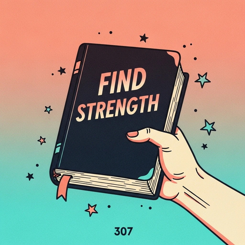 Close-up of a hand firmly grasping a worn Bible, symbolizing strength and reliance on faith for men.