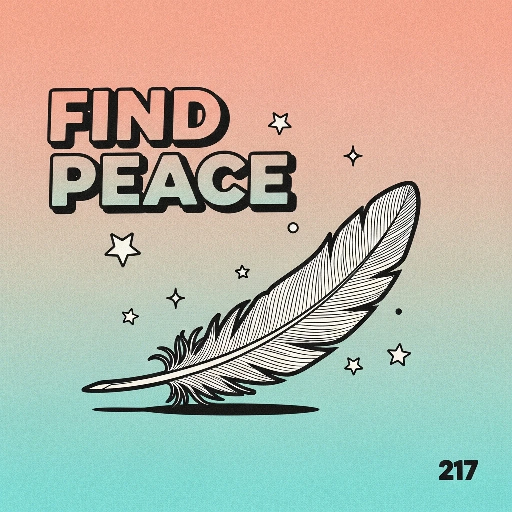 Image of a soft feather suggesting peace and healing, visually representing comforting words of support after miscarriage.