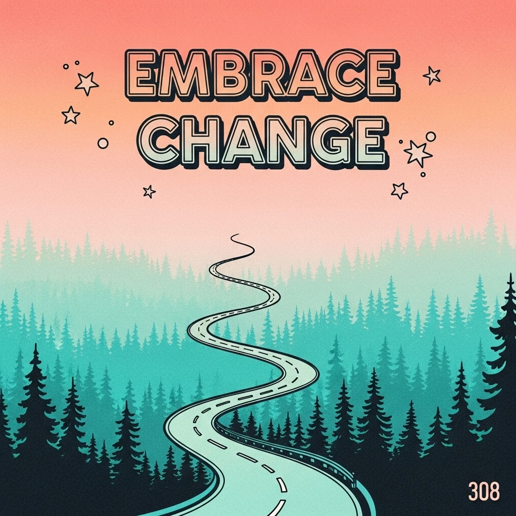 A winding road disappearing into a misty forest, symbolizing life's journey and the importance of movement quotes for guidance.