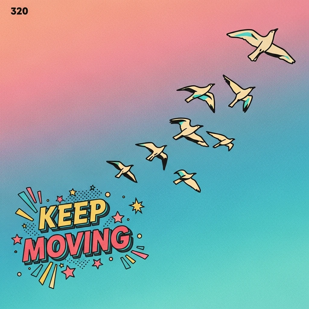 A flock of birds soaring freely against a clear blue sky, representing the boundless possibilities of movement and personal growth found through movement quotes.