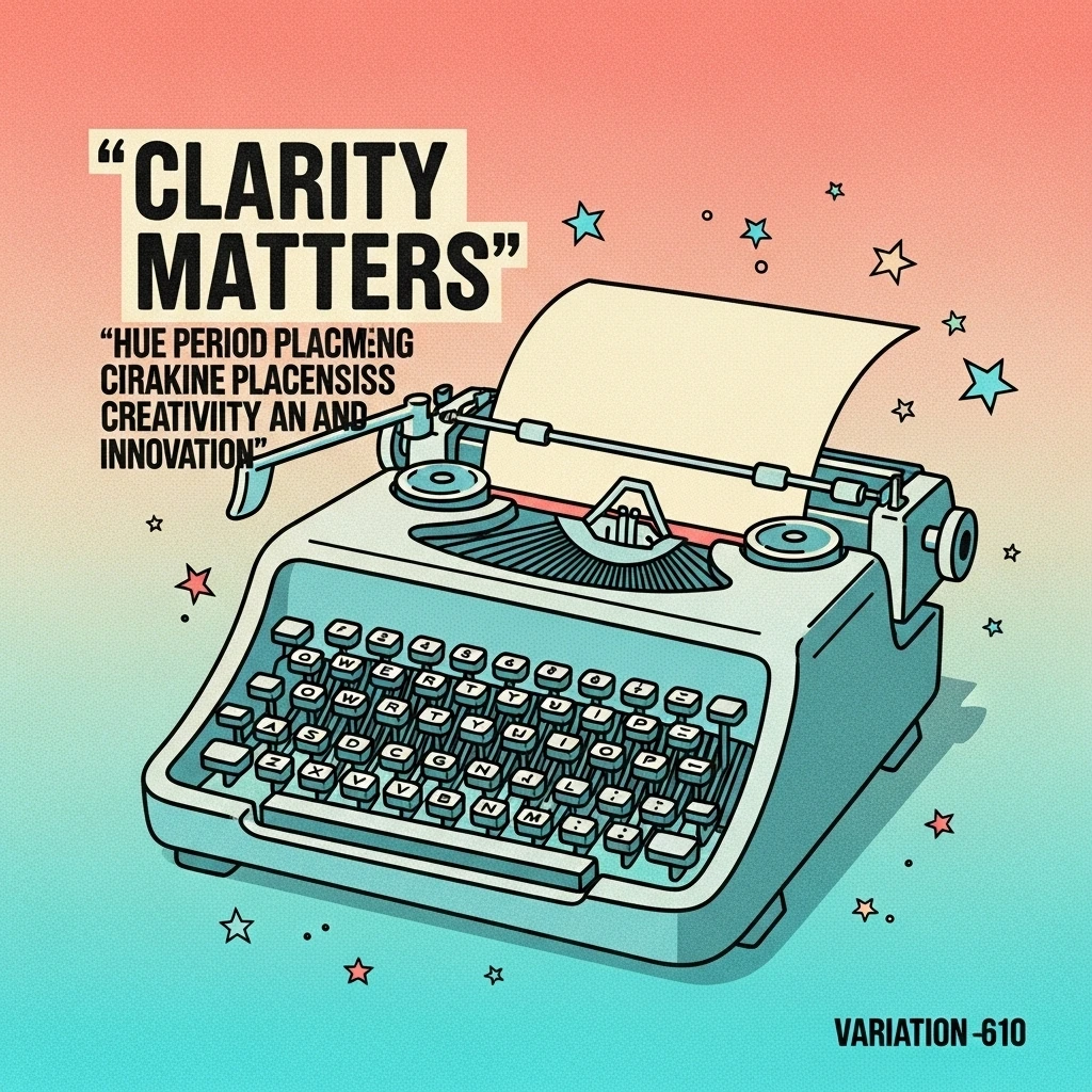 A classic typewriter demonstrating the proper way to punctuate quotes with periods, emphasizing clarity and professional writing standards.