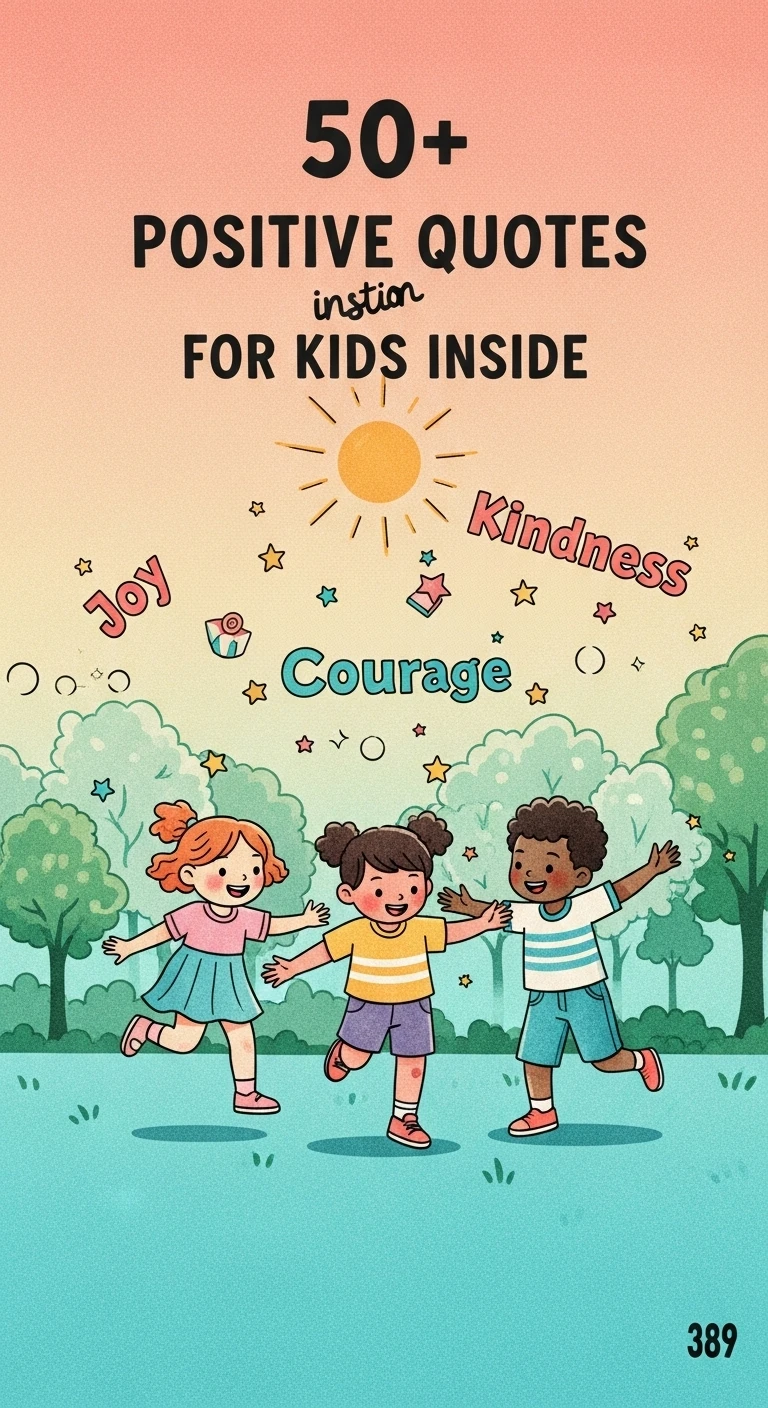 Spark Joy: Uplifting Positive Quotes for Kids to Inspire Happiness - Motivational content from ShareVault about daily inspiration