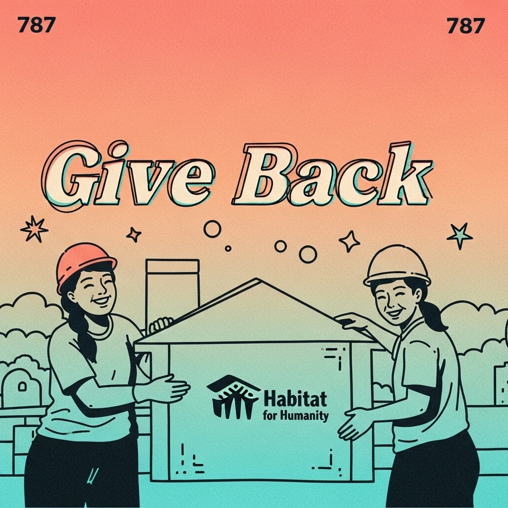 Volunteers happily constructing a home with Habitat for Humanity, illustrating the fulfillment of contributing to a tangible cause through volunteer work.