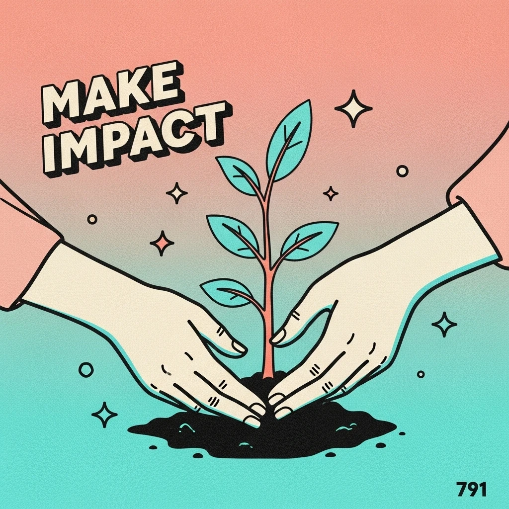 Hands gently planting a sapling, representing the positive environmental impact and lasting legacy created by volunteer efforts.