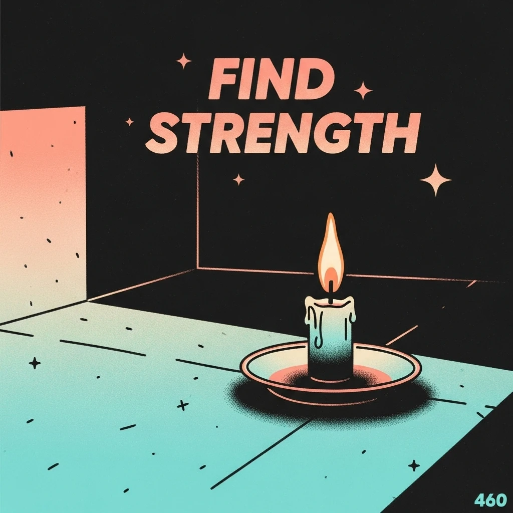 Image of a candle flame in the darkness symbolizing the importance of finding inner strength and hope when struggling with suicidal thoughts.