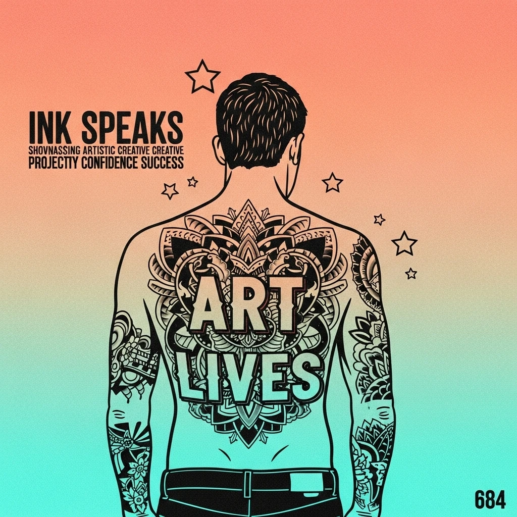 Artistic back tattoo, symbolizing the enduring beauty and artistic expression, reflecting the inspirational themes in quotes about tattooed men.