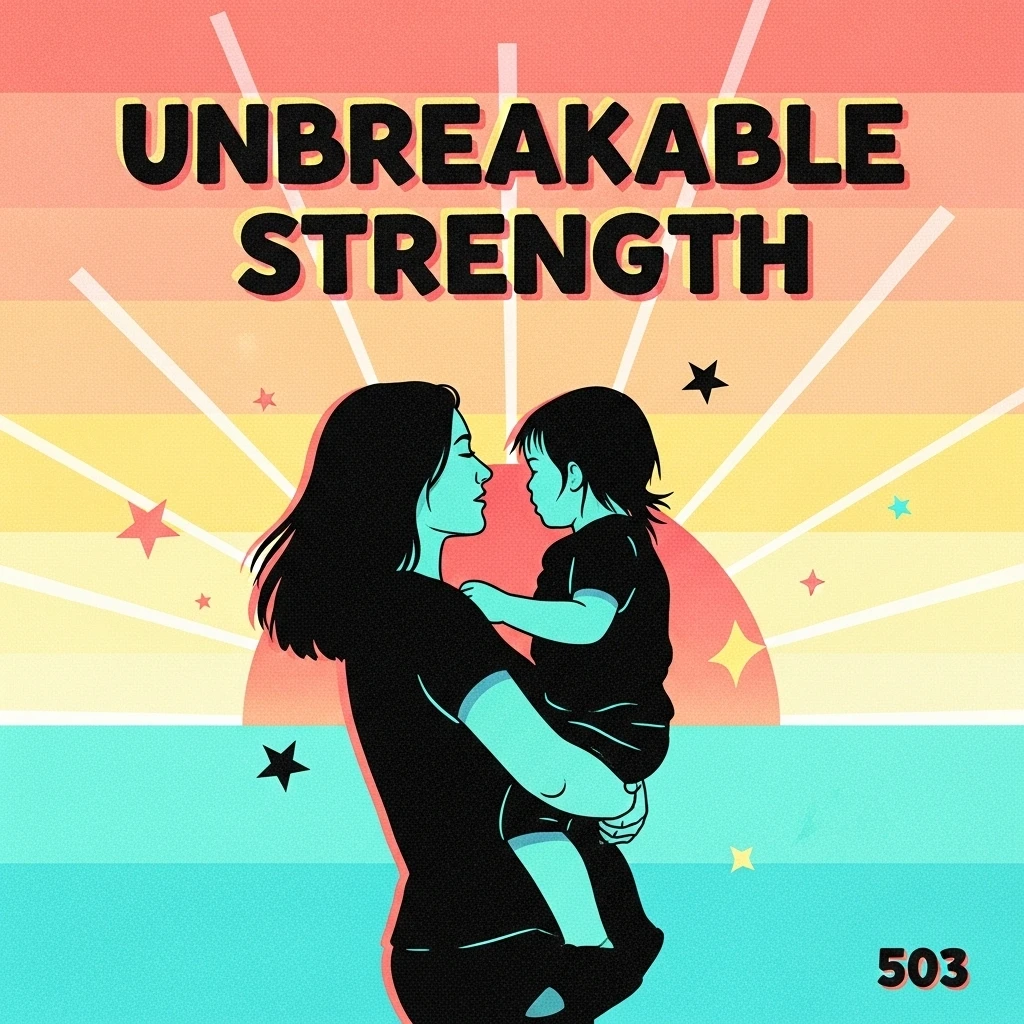 Silhouette of a single mother holding her child against a vibrant sunrise, symbolizing hope and new beginnings, relevant to quotes as a single mom