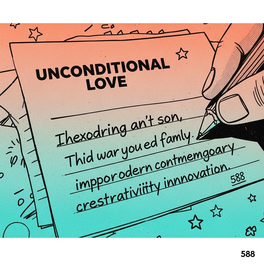 Handwritten note from a son expressing love and gratitude to his parents, showcasing a meaningful quote about the bond between family members.