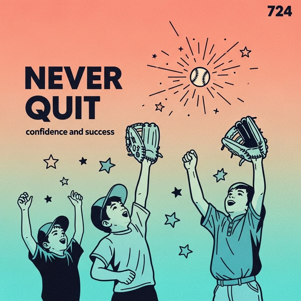 Image of a group of kids celebrating a play at the sandlot, symbolizing the determination and spirit captured in Sandlot quotes.