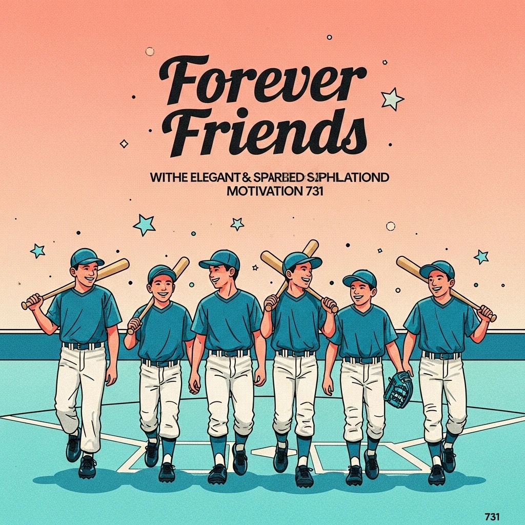 A group of smiling kids walking off of a sandlot baseball field. The image emphasizes the enduring bonds of friendship represented in The Sandlot movie quotes.