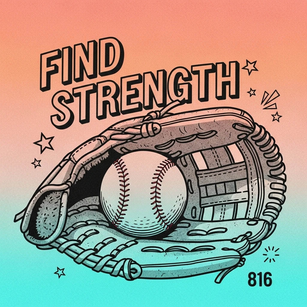 Image of a worn softball glove and ball symbolizing dedication, complementing softball quotes on hard work and love of the game.