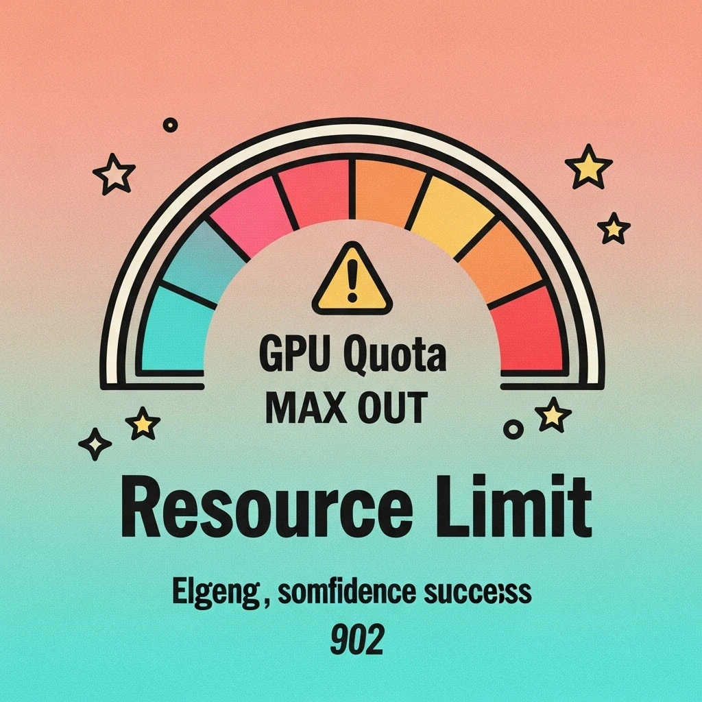 Image of a digital gauge with the needle pointing to the maximum value on a 'GPU Quota' scale, highlighting the resource limit that triggers the the gpus-all-regions-per-project quota maximum has been exceeded error.