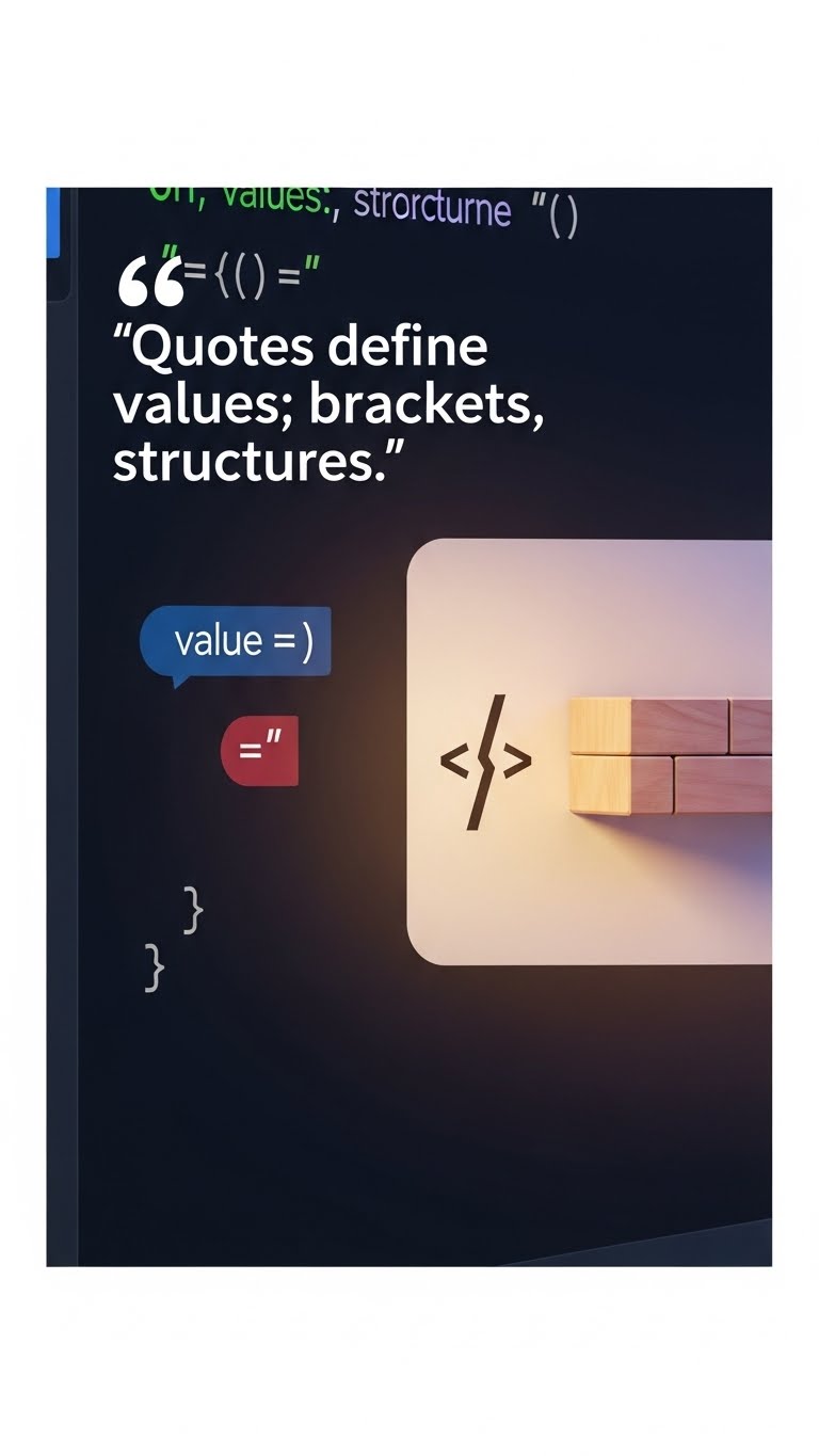 what's the difference between quotes and angled brackets in image 2