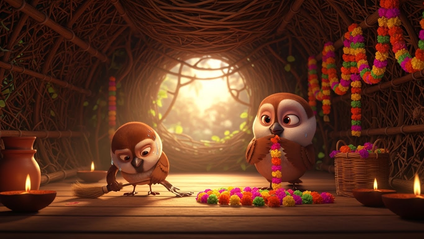 காட்டு உயிர்களின் தீபாவளி விடியல்