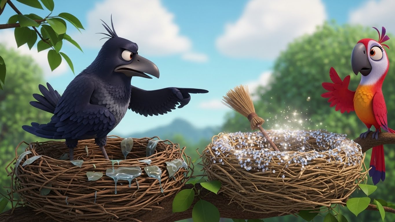 பொறாமையில் கருகும் காலு காக்கா