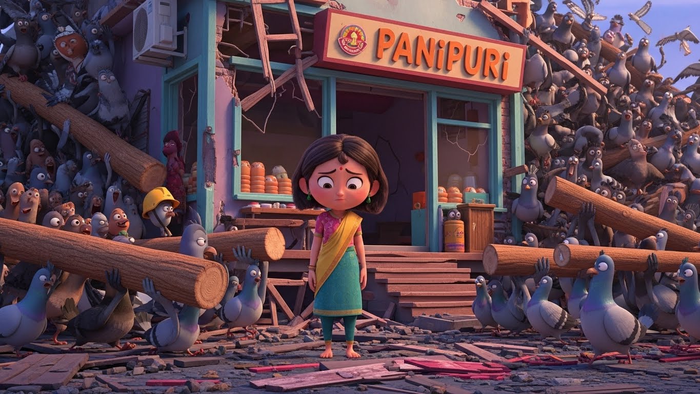 உடைந்த கடையை விடப் பெரிய கட்டுமானம், நண்பர்களின் ஒற்றுமை.