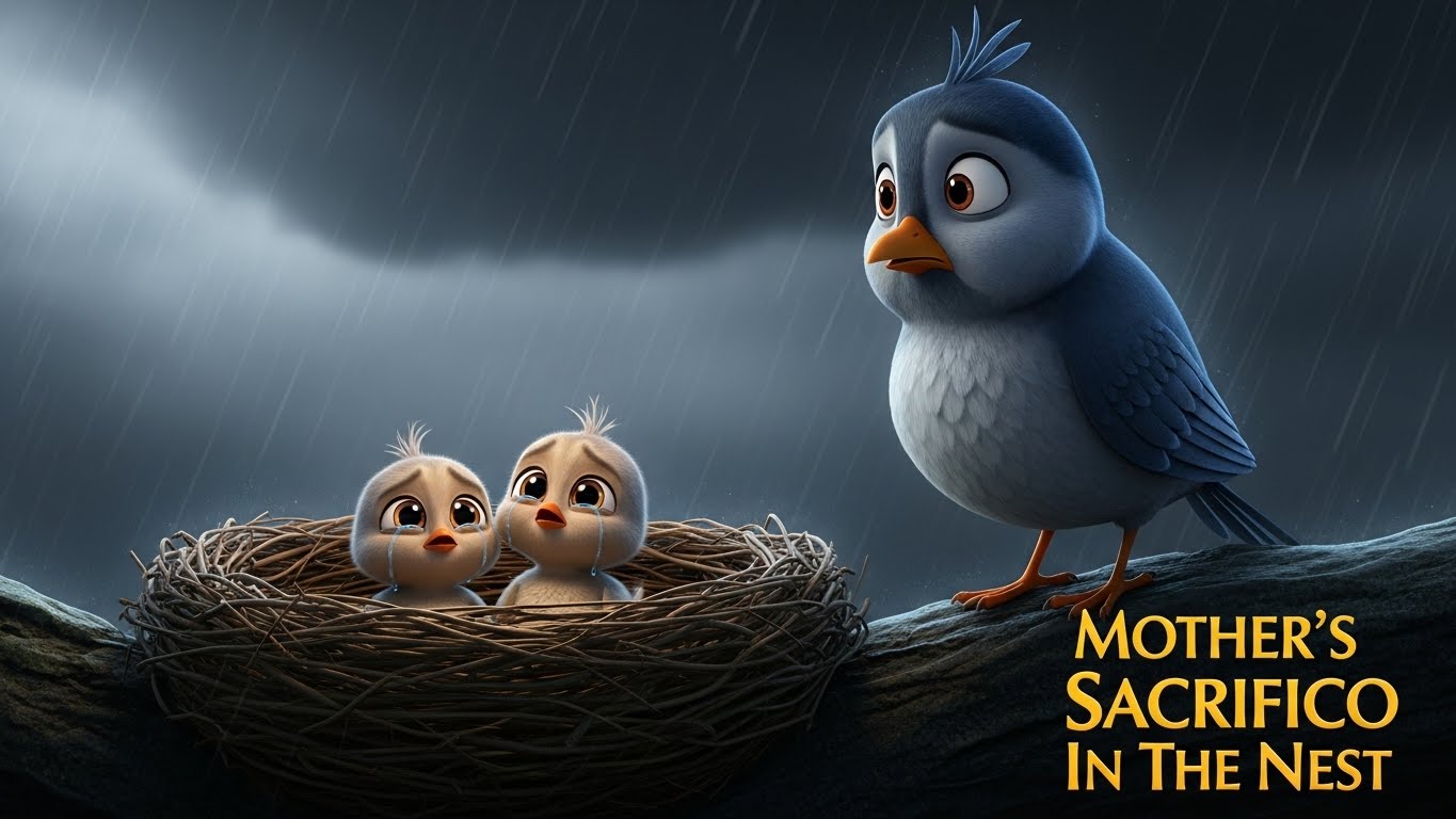 கூட்டில் தாயின் தியாகம்