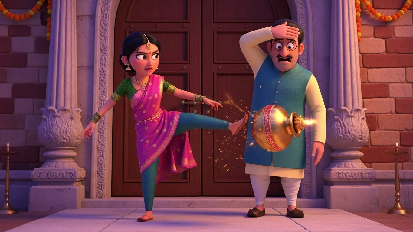 மருமகளின் பிரம்மாண்டமான வரவேற்பு.