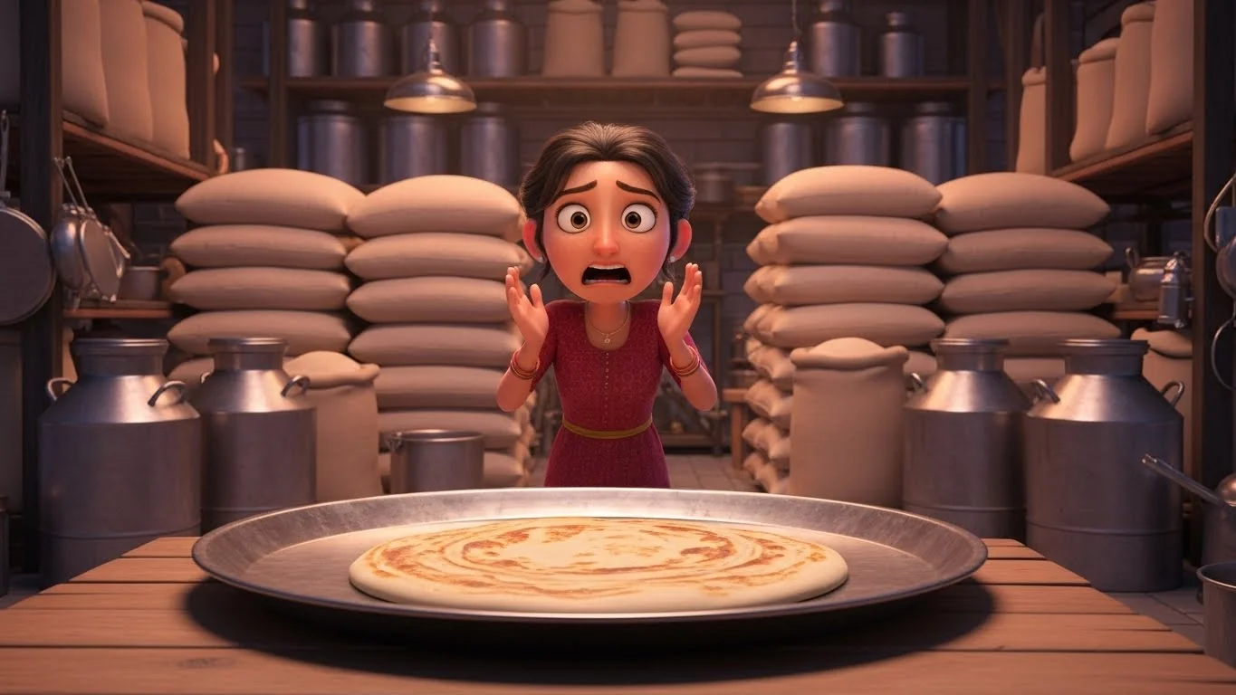 தினமும் 15 கிலோ மாவு பிசைய வேண்டும் என்ற அதிர்ச்சி.