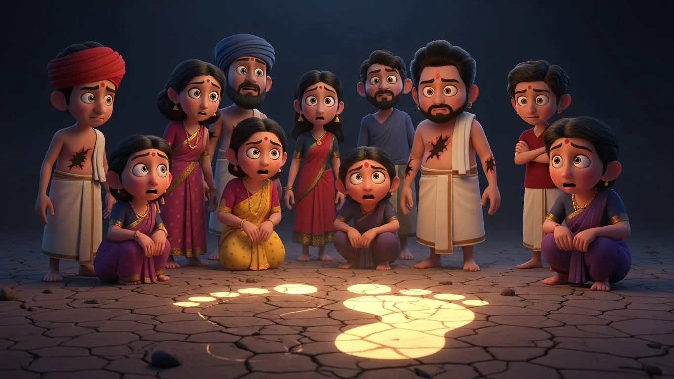 தெய்வப் பாதங்களைக் கண்டு உணர்ந்த தவறு.