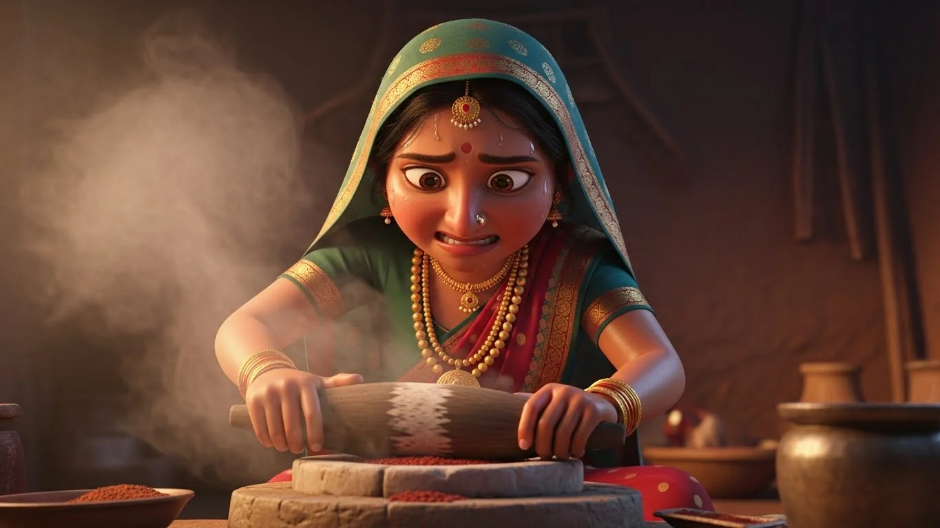 புகையும் அடுப்பில், தங்க நகைகளில் போராட்டம்.