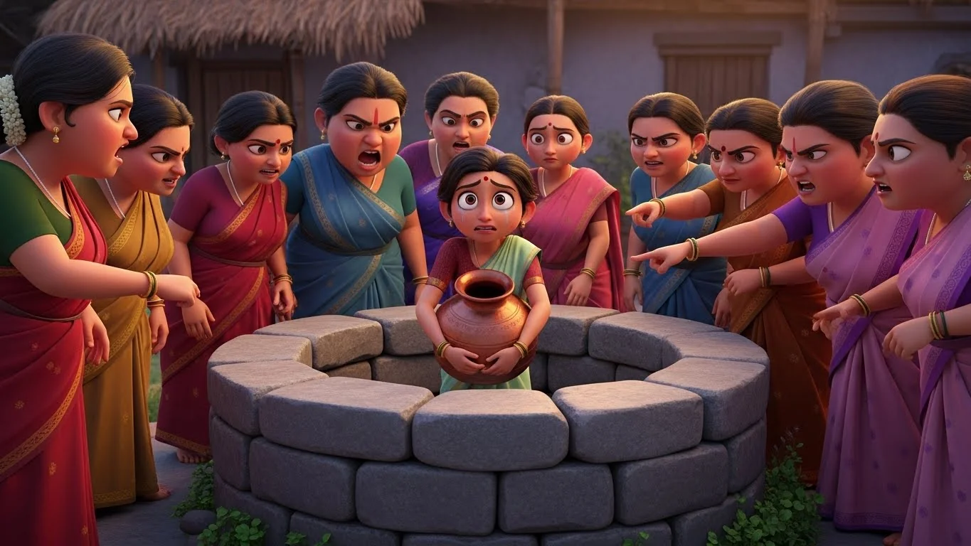 கிணற்றில் அவமானப்படுத்தப்பட்ட கீதா.