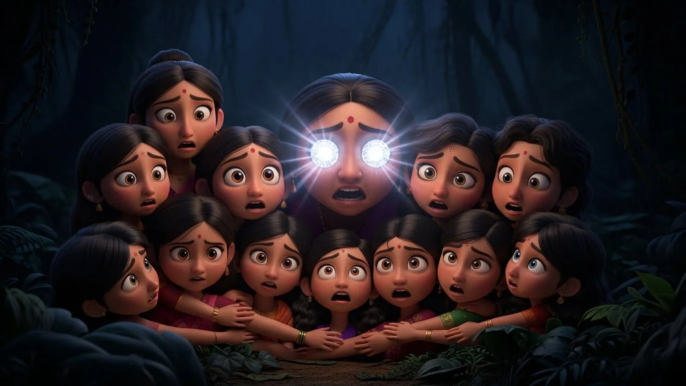 பபிதாவின் கண்கள் கோஹினூர் வைரம்போல் ஒளிர்கின்றன.