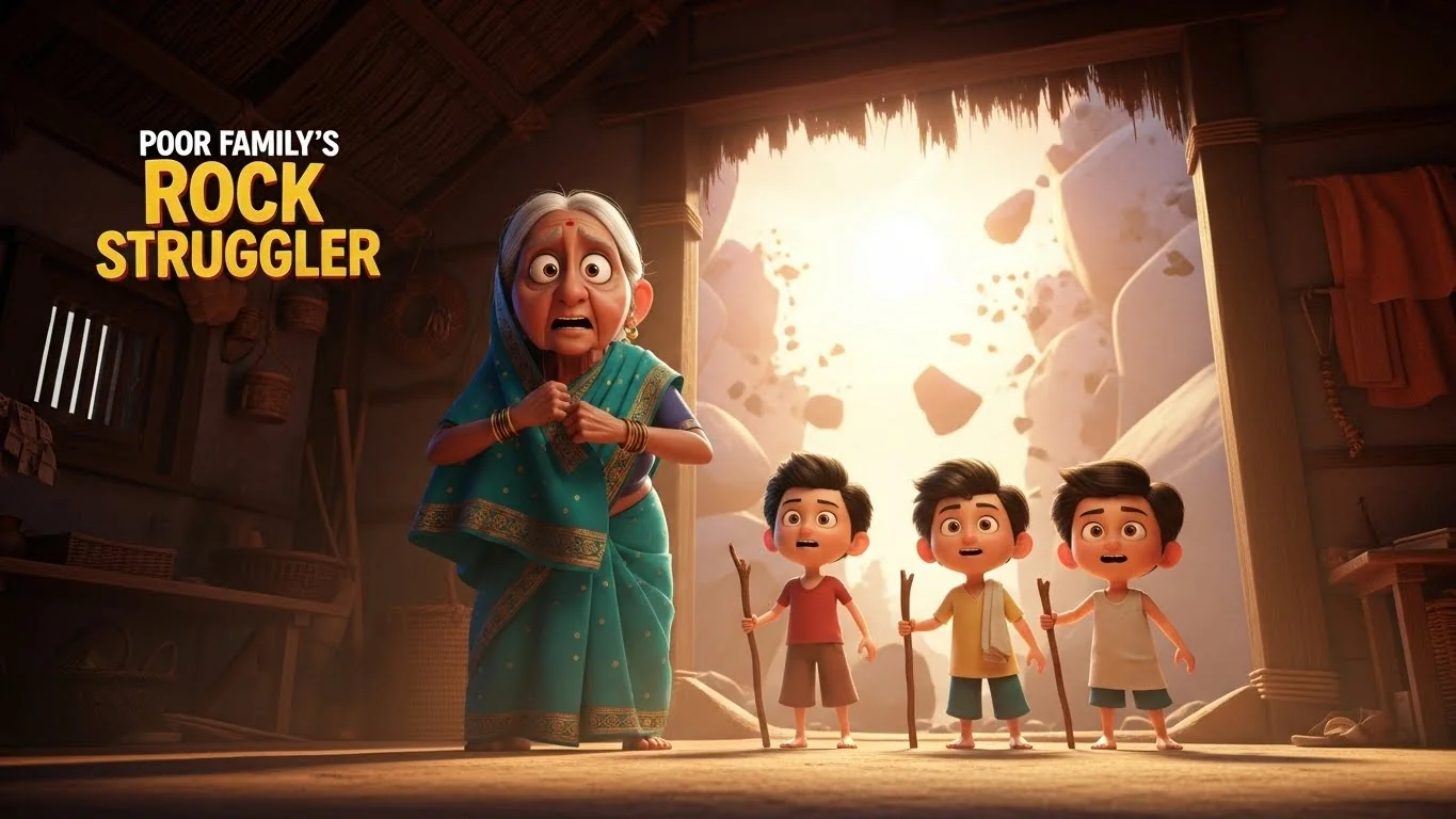 ஏழைக் குடும்பத்தின் பாறைப் போராட்டம்