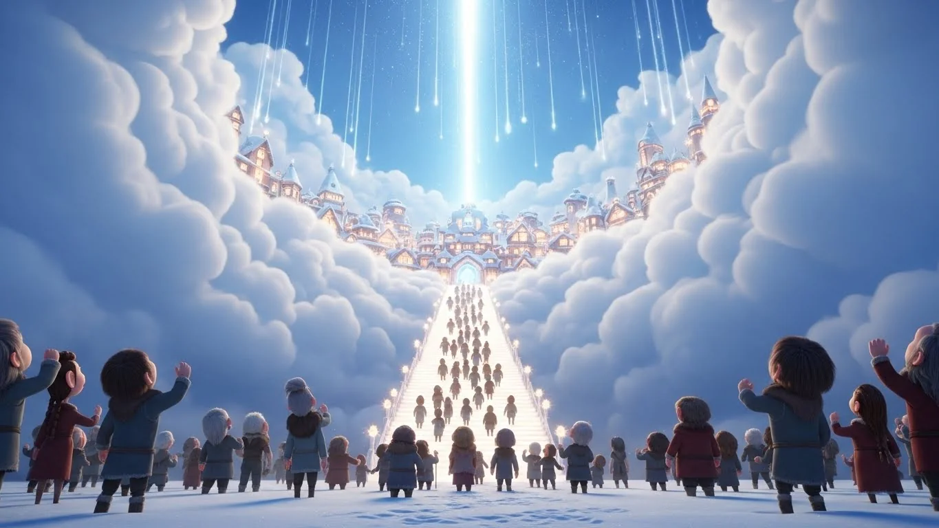 மேகப் படிக்கட்டுகள்: புதிய வாழ்க்கையை நோக்கி ஏறுதல்.