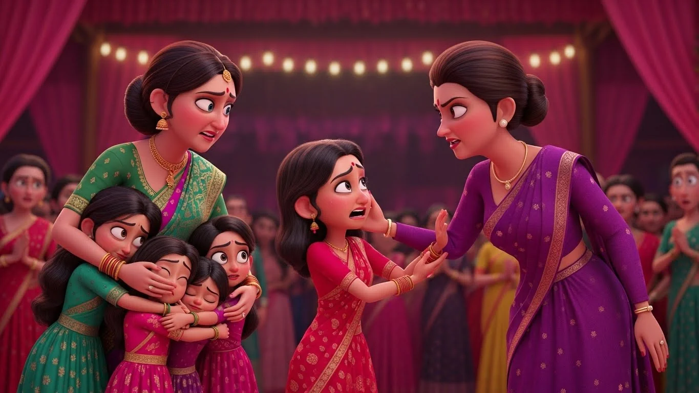 திருமண விருந்தில் அவமானப்படுத்தப்பட்ட ஜமுனாவும், அதற்கு எதிர்ப்பு தெரிவித்த மகளும்.