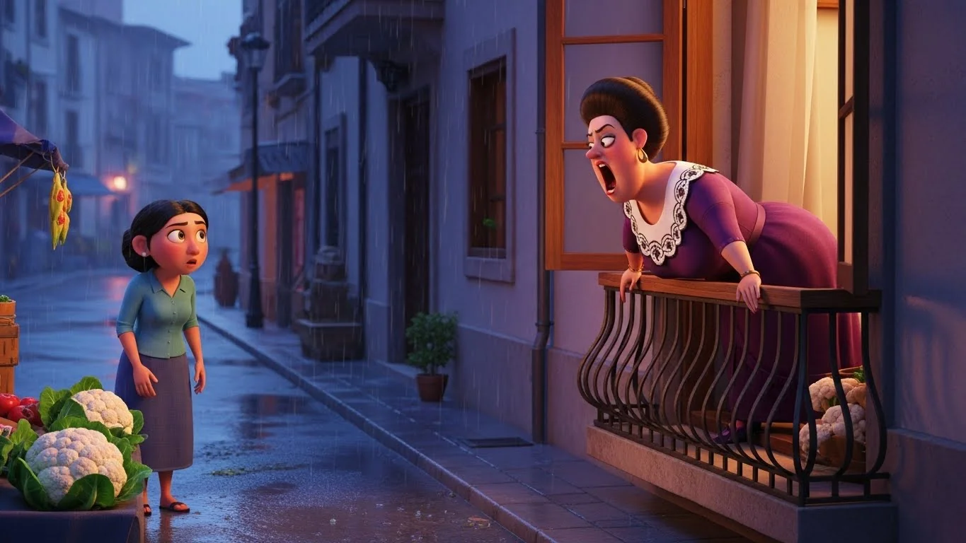 பணக்காரியின் ஏளனம்: அழுகிய காய்கறிகள் சாப்பிடுபவர்கள்.