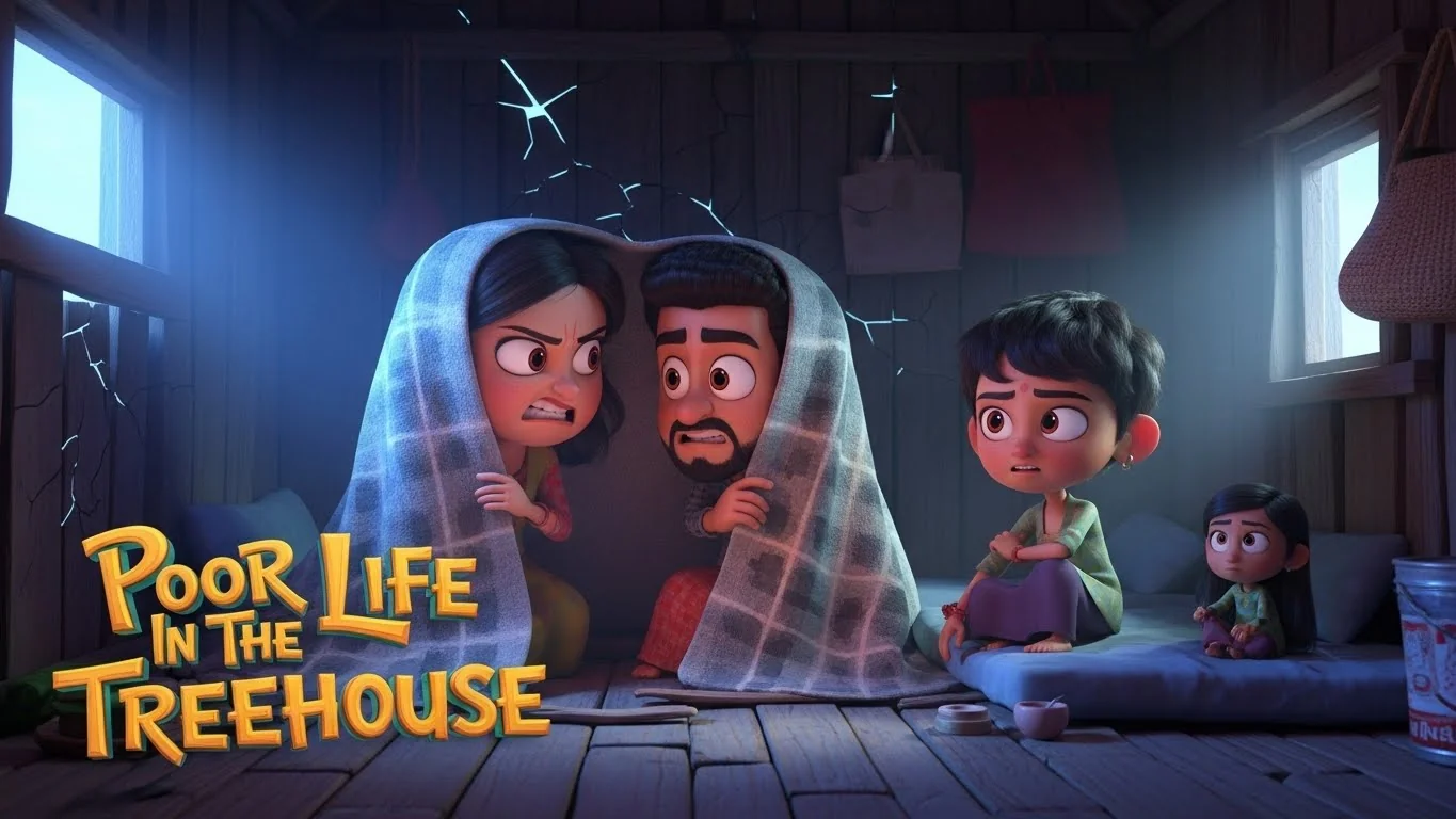 மர வீட்டில் ஏழை வாழ்வு