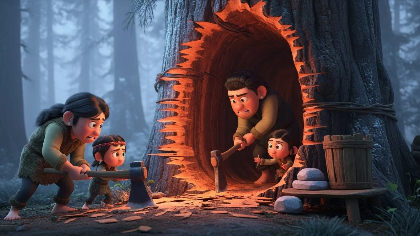 காட்டு மரத்தில் உயிர் பிழைத்தலின் போராட்டம்