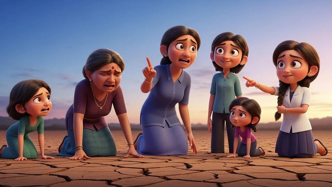 தரிசு நிலத்தில் நம்பிக்கை விதைத்த மகள்கள்.