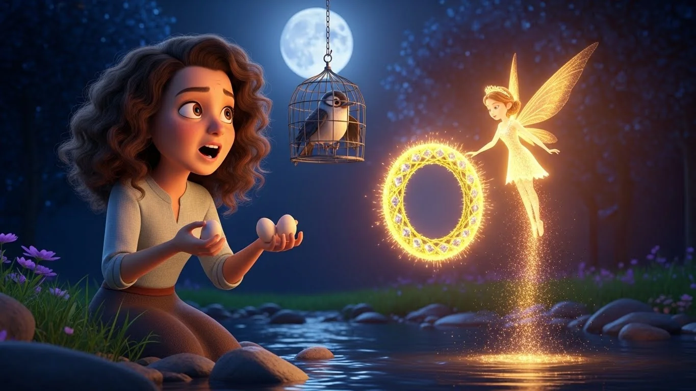 அதிசயக் கண்ணாடி அளிக்கும் தேவதை.